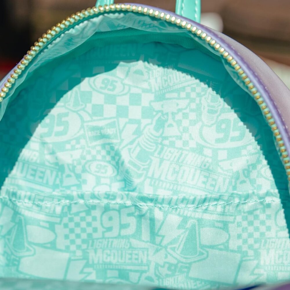 Loungefly Disney Pixar Cars Flo's Diner Mini Backpack Amazon Exclusive NWT - Picture 7 of 8